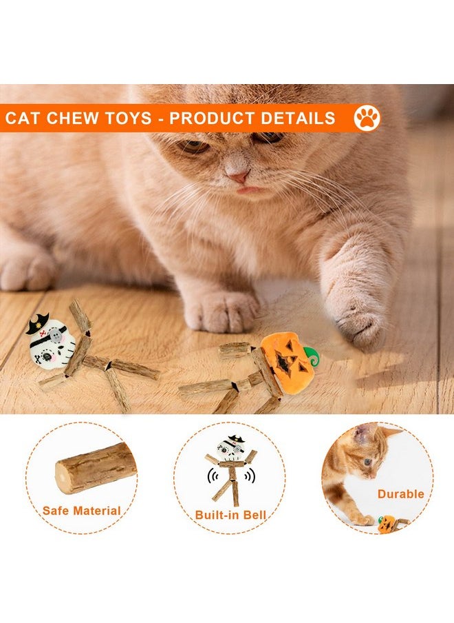 Cute SilverVine Cat Chew Toys for Dental Care, Natural SilverVine Sticks for Cats Teeth Cleaning, Kitten Teething Toys, Matatabi Cat Nip Treat Toys, Catnip Alternative Cat Interactive Toys for Indoor