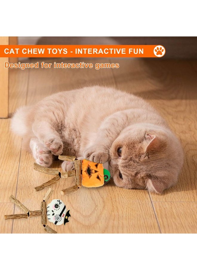 Cute SilverVine Cat Chew Toys for Dental Care, Natural SilverVine Sticks for Cats Teeth Cleaning, Kitten Teething Toys, Matatabi Cat Nip Treat Toys, Catnip Alternative Cat Interactive Toys for Indoor