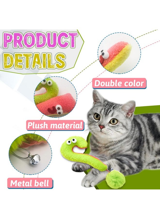 Andiker Interactive Cat Toy, Question Mark Shaped Cat Kicker Toy with a Plush Ball and a Bell for Kicking & Playing, 7.2inches Plush Cat Chew Toy for Stress Relief and Relaxation (Question Mark)