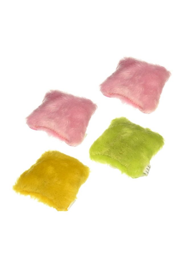 Yeowww! (4 Pack) 100% Organic Catnip Pillows (Assorted Colors)