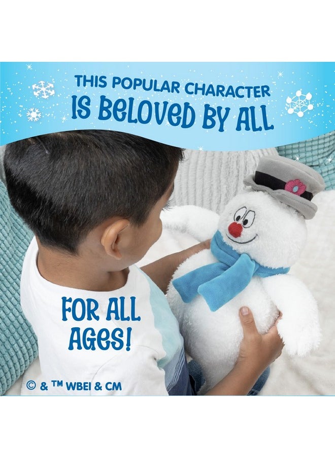 Frosty The Snowman Soft Huggable Stuffed Animal Cute Plush Toy For Toddler Boys And Girls, Gift For Kids, 13.5 Inches