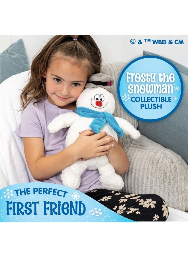 Frosty The Snowman Soft Huggable Stuffed Animal Cute Plush Toy For Toddler Boys And Girls, Gift For Kids, 13.5 Inches