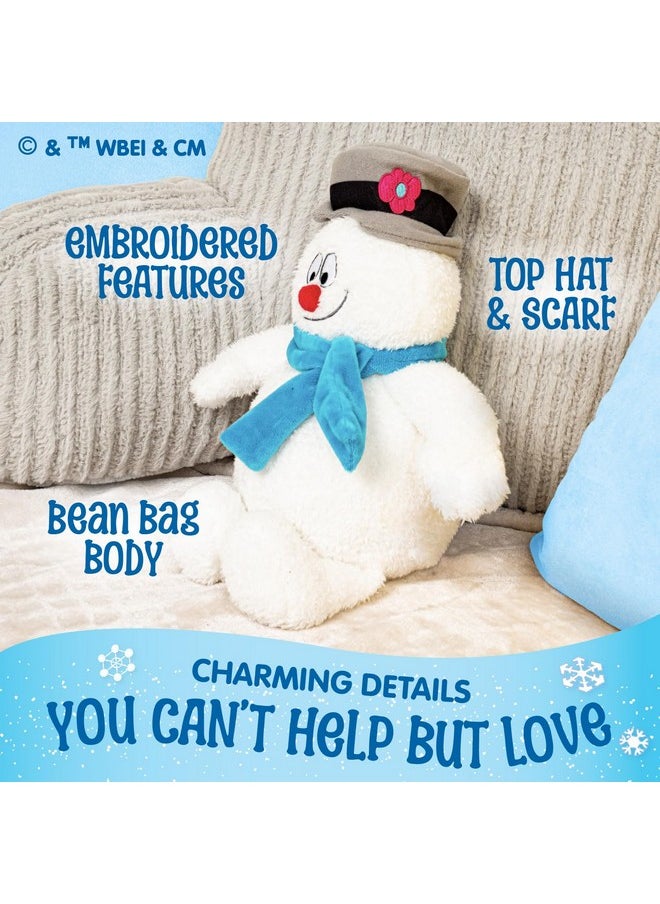 Frosty The Snowman Soft Huggable Stuffed Animal Cute Plush Toy For Toddler Boys And Girls, Gift For Kids, 13.5 Inches