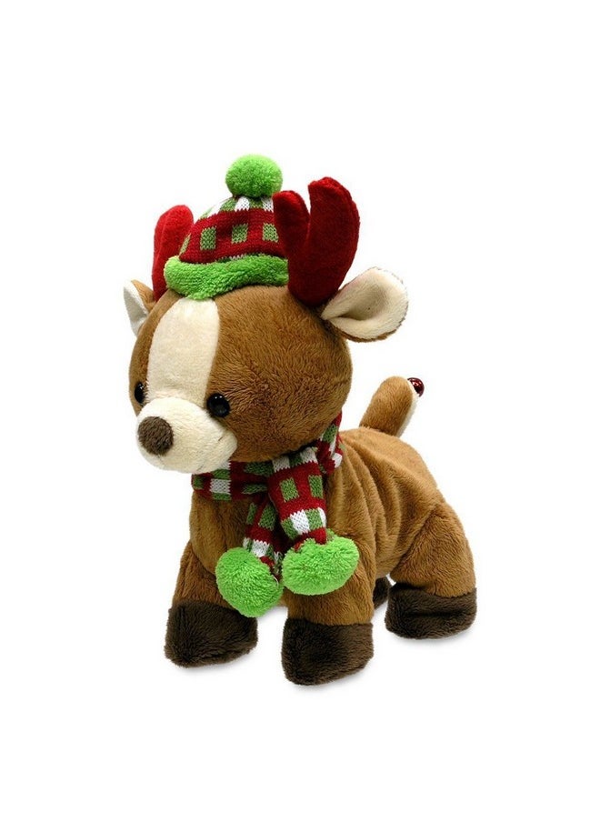 - Rock & Roll Rider | Animated Walking Dancing Singing Christmas Holiday Reindeer Sings Sleigh Ride, 10 Inches