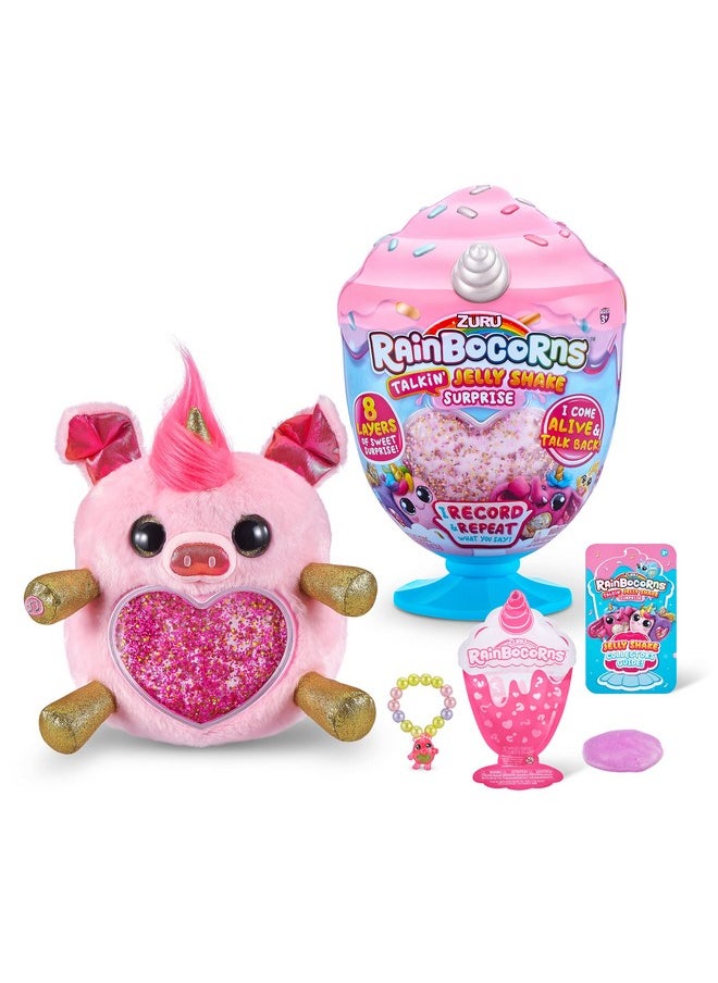 Jelly Shake Surprise Series 2 Pig By Zuru Cuddle Plush Scented Stuffed Animal, Slime Mix, Talkback Feature And More, Ages 3+ (Pig)