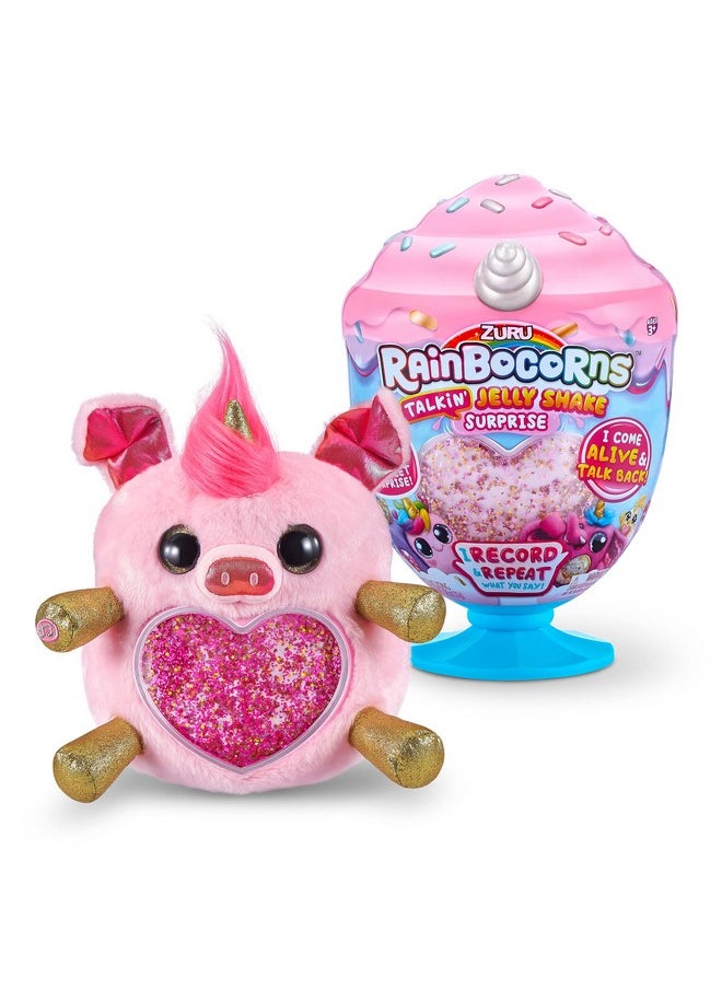 Jelly Shake Surprise Series 2 Pig By Zuru Cuddle Plush Scented Stuffed Animal, Slime Mix, Talkback Feature And More, Ages 3+ (Pig)