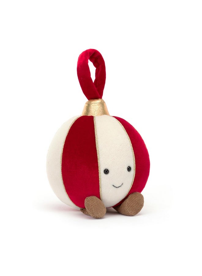 Amuseables Bauble Stuffed Toy, 6 Inches | Christmas Ornament Plush Décor