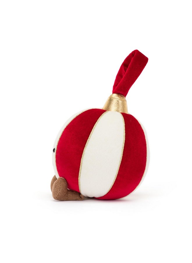 Amuseables Bauble Stuffed Toy, 6 Inches | Christmas Ornament Plush Décor