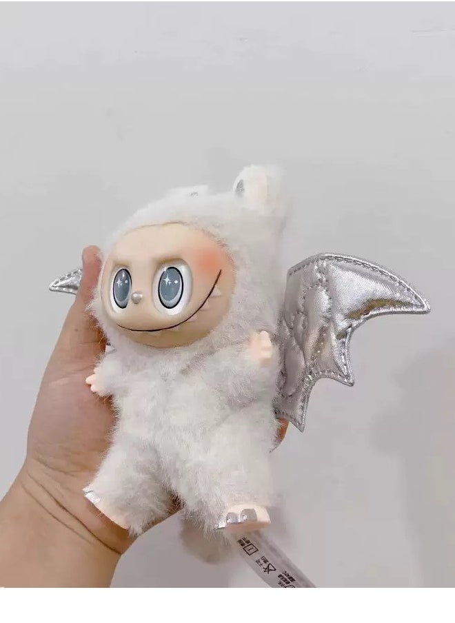 Labubu THE MONSTERS Exciting Macaron Vinyl Face Series Figures Toy Adorable Lovely Personalized Doll White