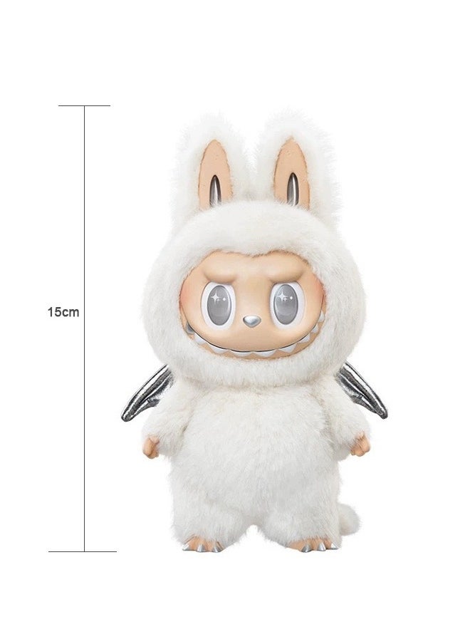 Labubu THE MONSTERS Exciting Macaron Vinyl Face Series Figures Toy Adorable Lovely Personalized Doll White