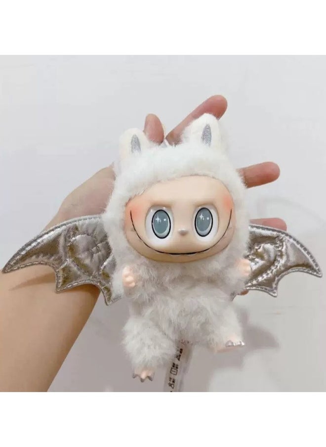 Labubu THE MONSTERS Exciting Macaron Vinyl Face Series Figures Toy Adorable Lovely Personalized Doll White