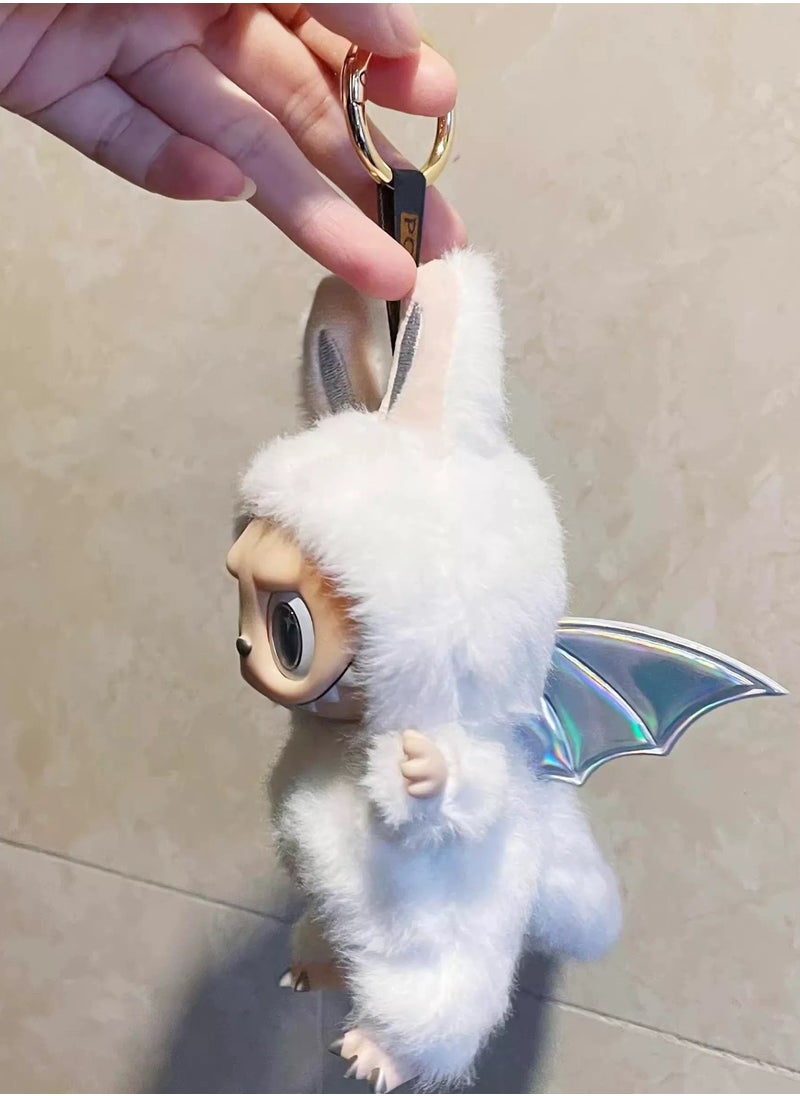 Labubu THE MONSTERS Exciting Macaron Vinyl Face Series Figures Toy Adorable Lovely Personalized Doll White