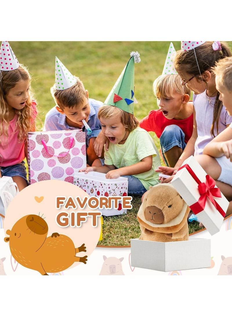 Cute Capybara Plush with Bread, 12inch Capybara Stuffed Animal Soft Capybara Plushies Toy Capybara Doll Pillow Birthday for Kids