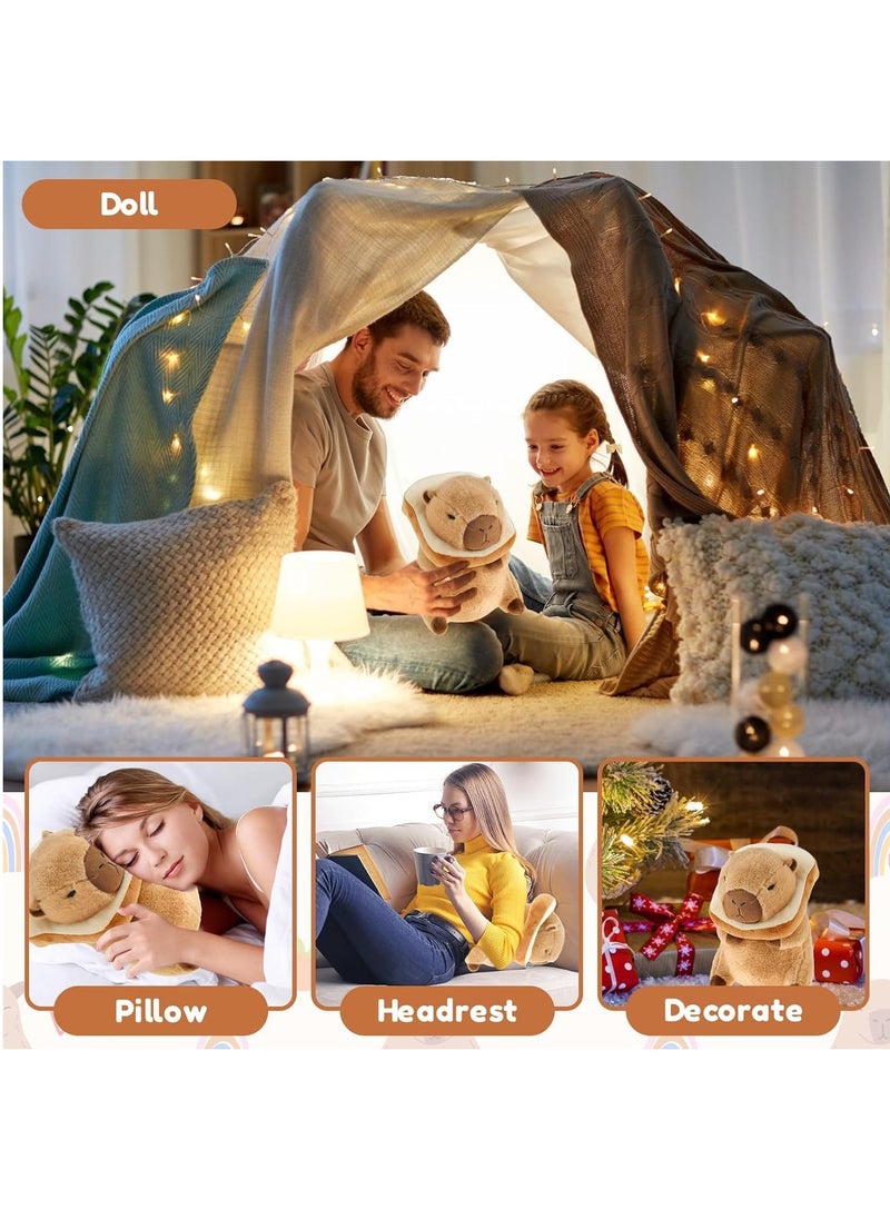 Cute Capybara Plush with Bread, 12inch Capybara Stuffed Animal Soft Capybara Plushies Toy Capybara Doll Pillow Birthday for Kids