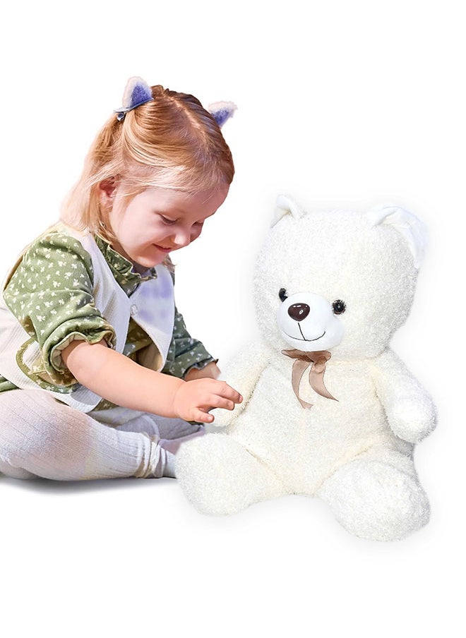 50cm White Teddy Bear Toy for Girls Friend and Couples Anniversary Valentine and Birthday Gift