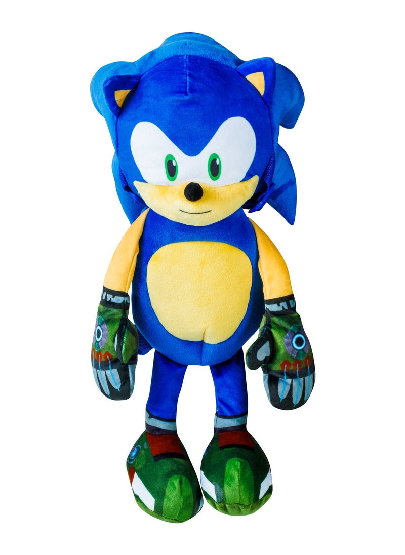 Sonic Plush Backpack 12-Inches, Assorted 1 Piece (Style & Color May Vary) | Plush Toy | Soft Toy | Perfect Gift for Kids & Adults