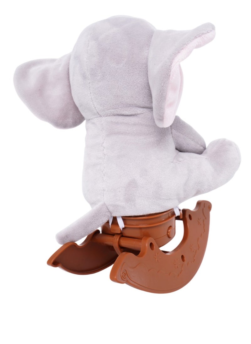 Pugs At Play Rocking Manny 10-Inches, Battery Operated | Interactive Plush Toy