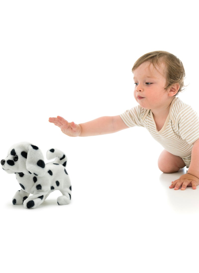 Pugs At Play Walking Spotty 6.5-Inches, Battery Operated | Interactive Plush Toy