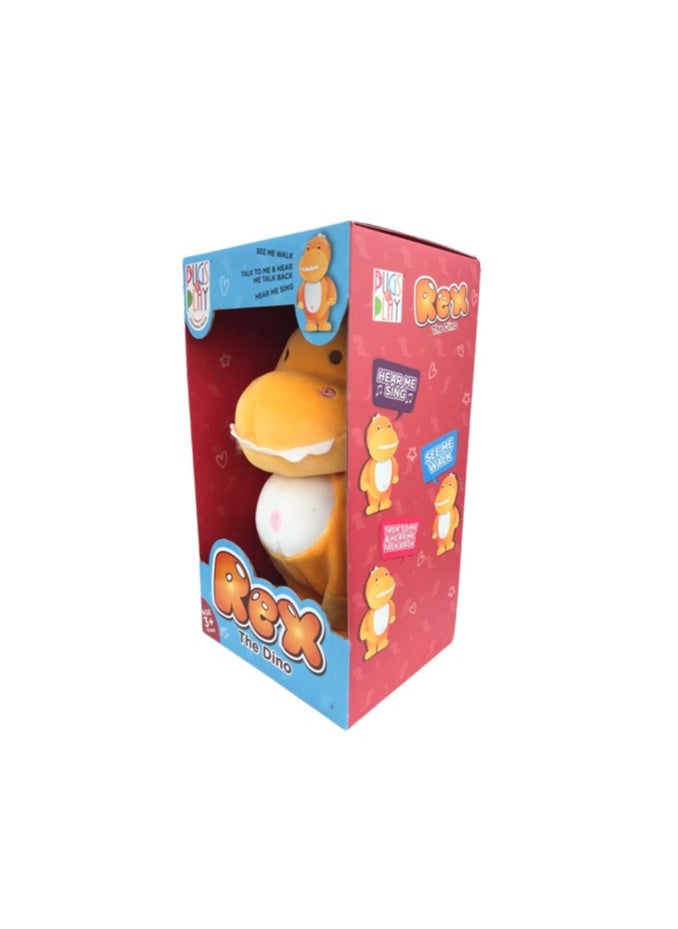 Pugs At Play Walking & Talking Rex 9-Inches, Battery Operated | Interactive Plush Toy
