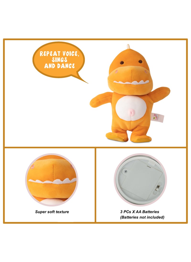 Pugs At Play Walking & Talking Rex 9-Inches, Battery Operated | Interactive Plush Toy