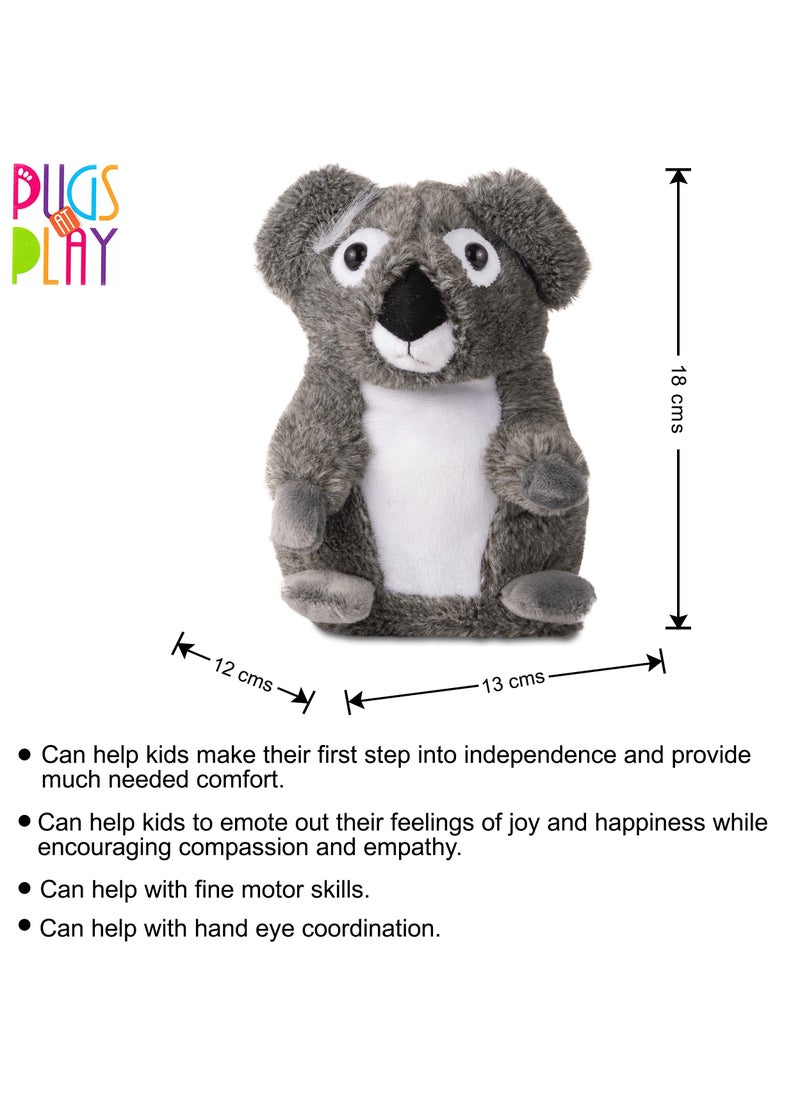 Pugs At Play Talking Koala - Joey 7-Inches, Battery Operated | Toy Koala | Electronic Pet | Shakes Head and Voice Repeat | Interactive Plush Toy Gift for Kids
