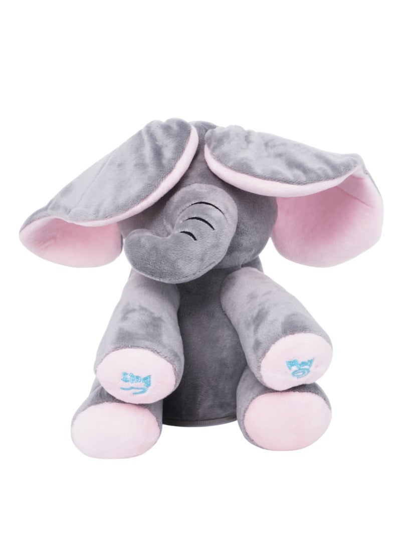 Pugs At Play Peek A Boo Manny 10-Inches, Battery Operated | Interactive Plush Toy