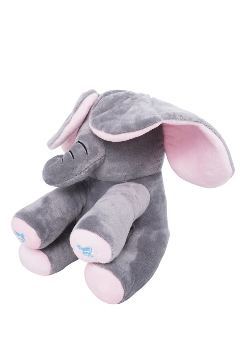 Pugs At Play Peek A Boo Manny 10-Inches, Battery Operated | Interactive Plush Toy