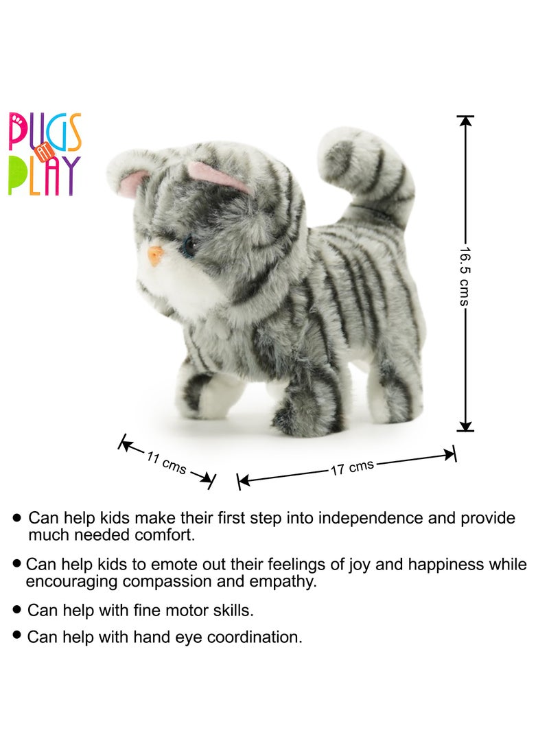 Pugs At Play Walking Zoe 6.5-Inches, Battery Operated | Interactive Plush Toy