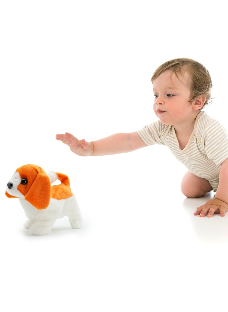 Pugs At Play Walking Buddy 6.5-Inches, Battery Operated | Interactive Plush Toy