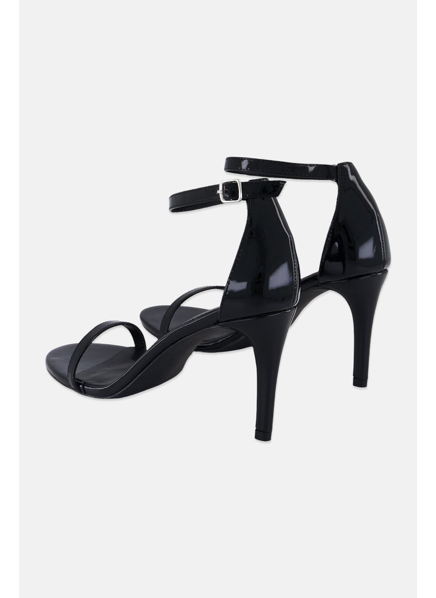 Women Adjustable Buckle Sandal, Black