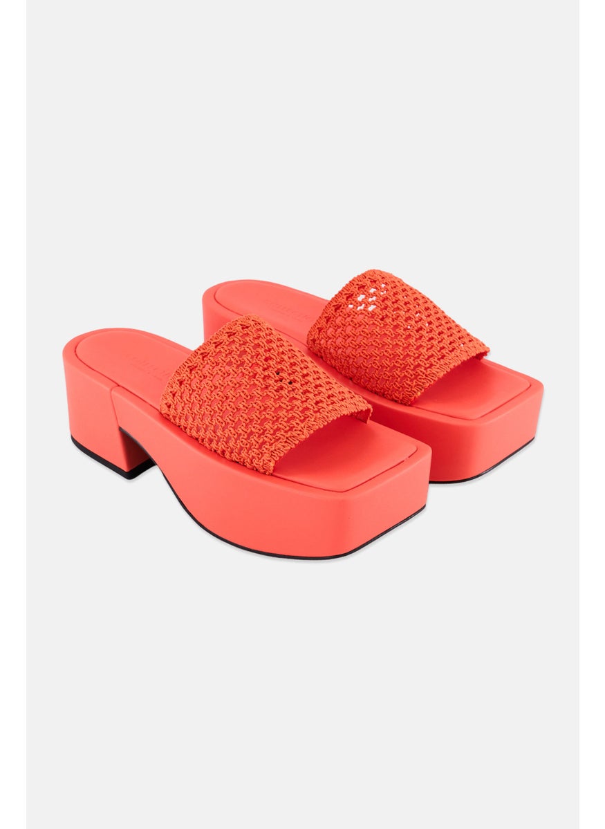 Women Slip on Sandals, Coral