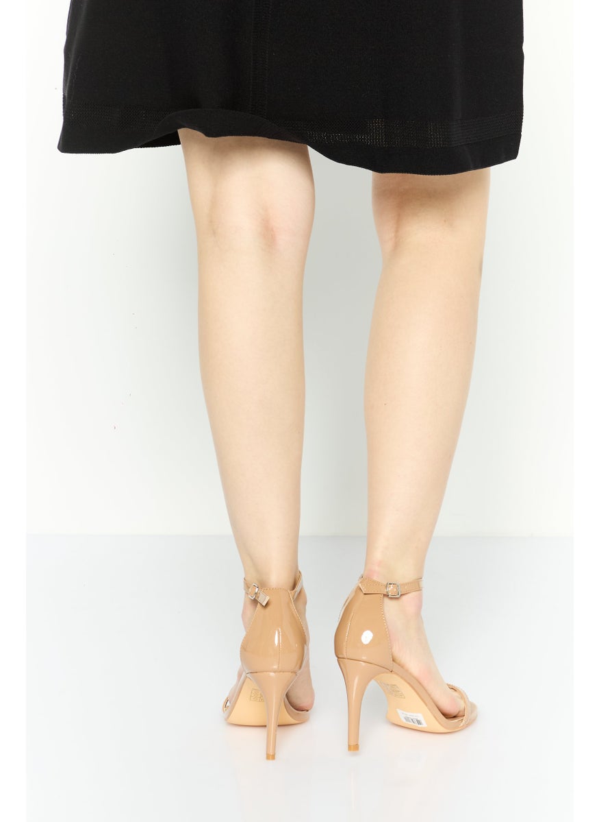 Women Adjustable Buckle Sandals, Tan