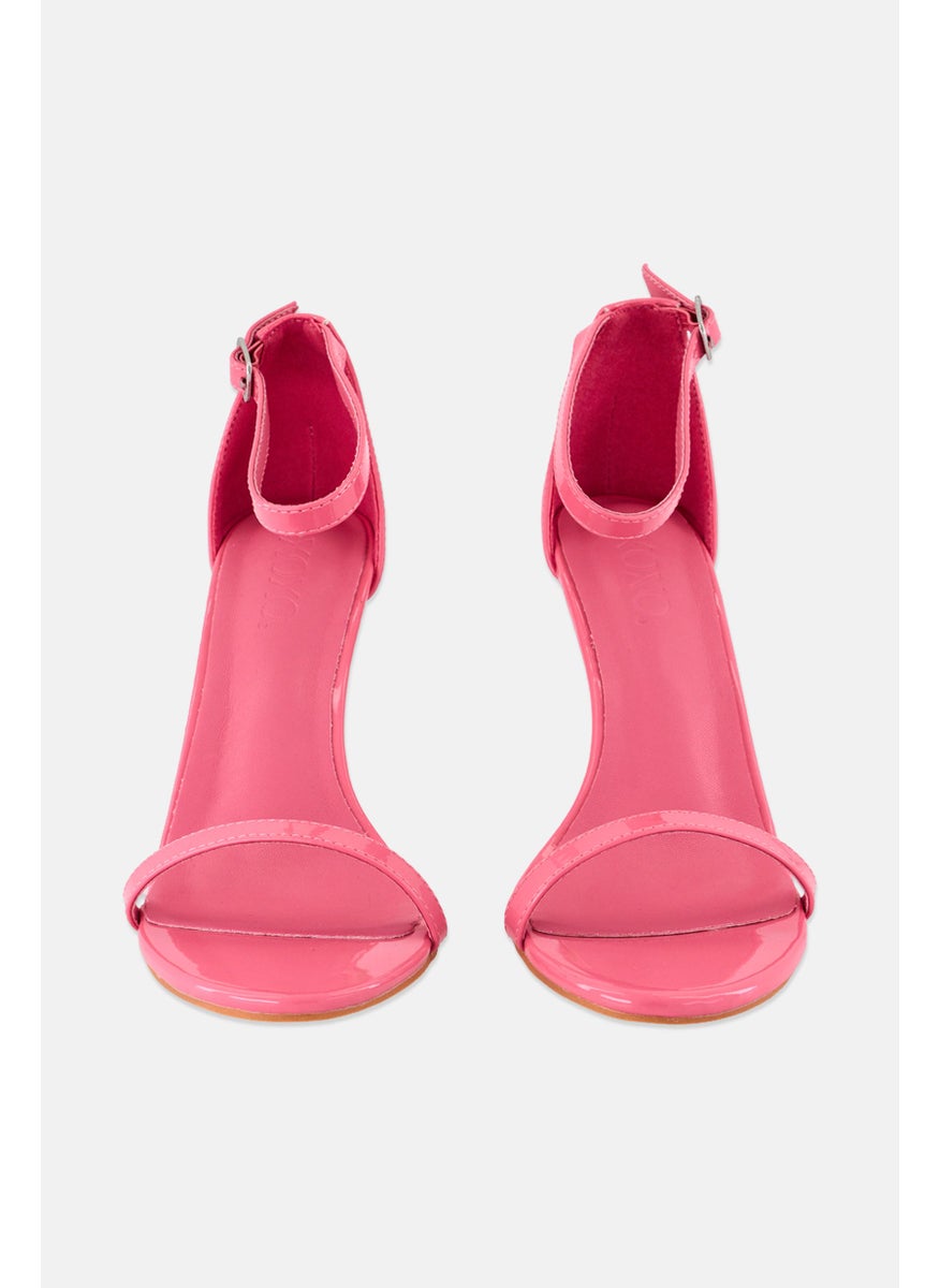 Women Adjustable Buckle Sandal, Pink