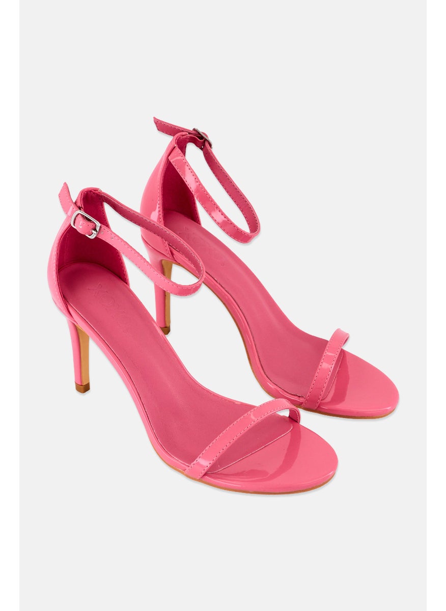 Women Adjustable Buckle Sandal, Pink