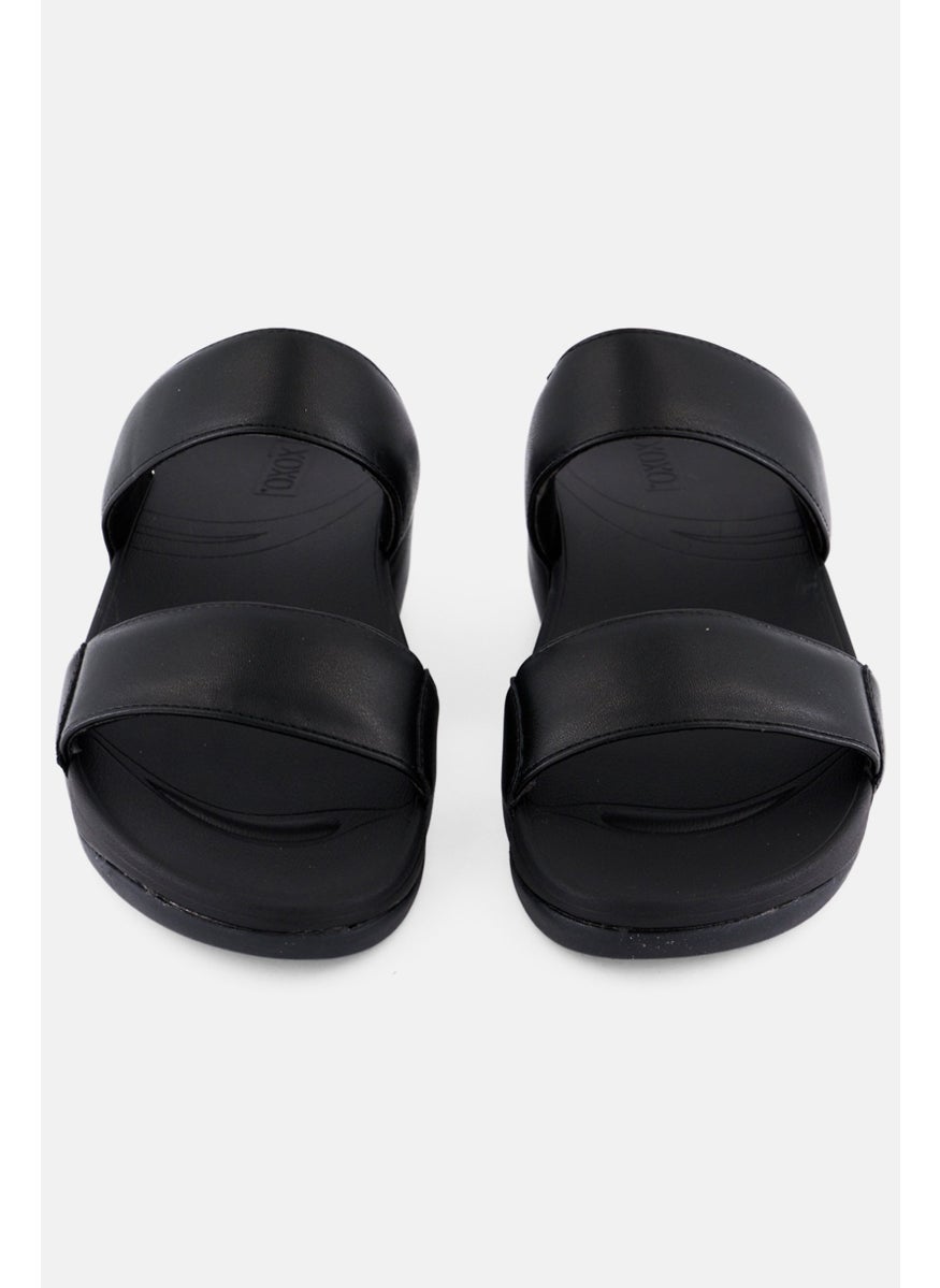 Women Slip On Sandals, Black