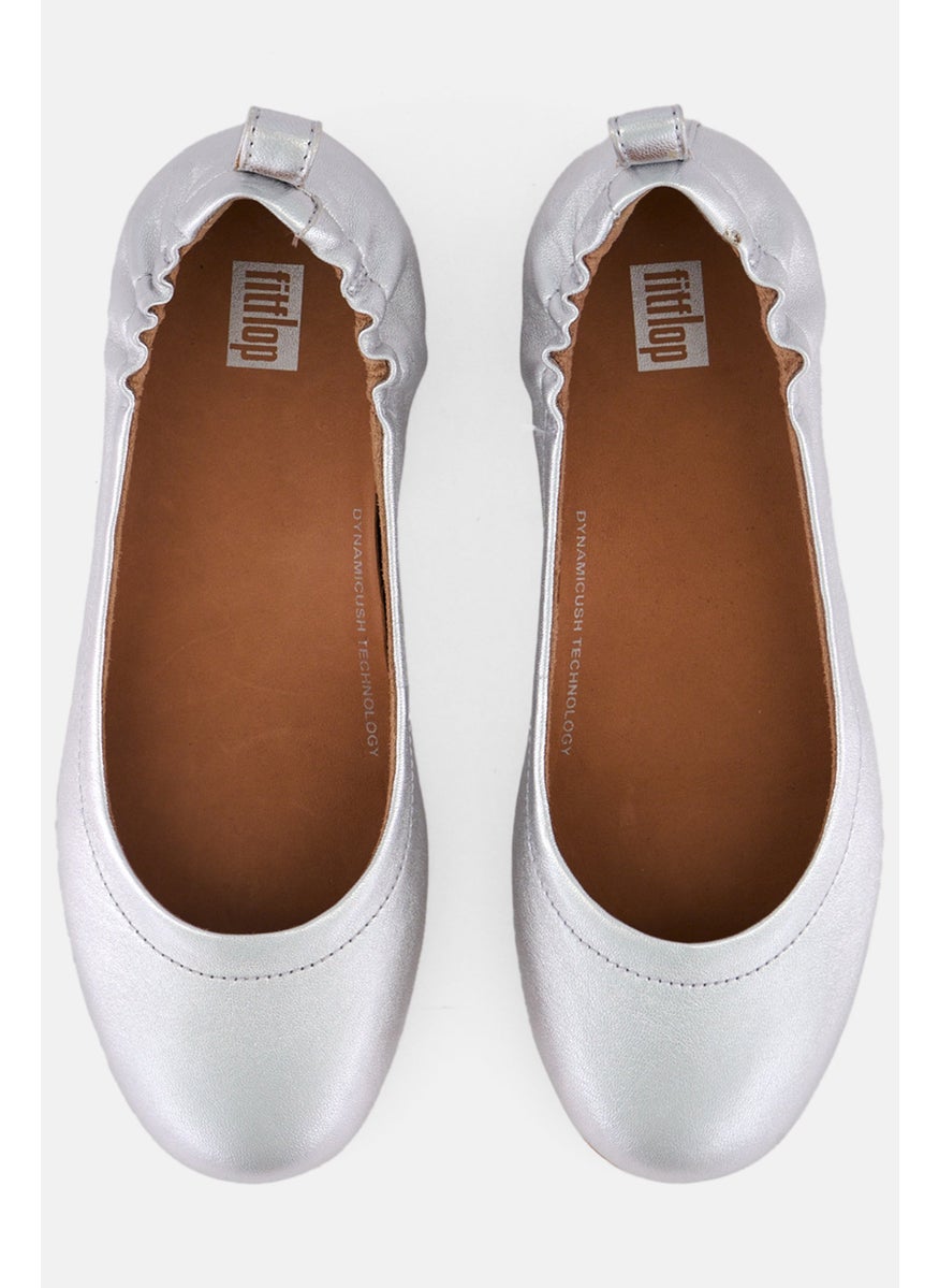 Women Allegro Slip On Flats, Silver