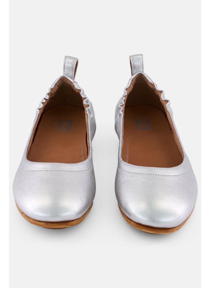 Women Allegro Slip On Flats, Silver