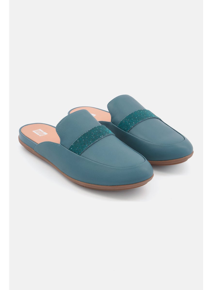 Women Gracie Opul-Trim Mules, Teal