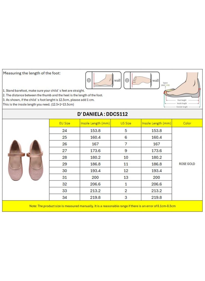 D' Daniela - Sparkle Rose Ballet Flats