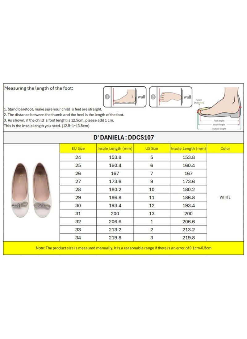 D' Daniela - Elegant Bow Ballet Flats