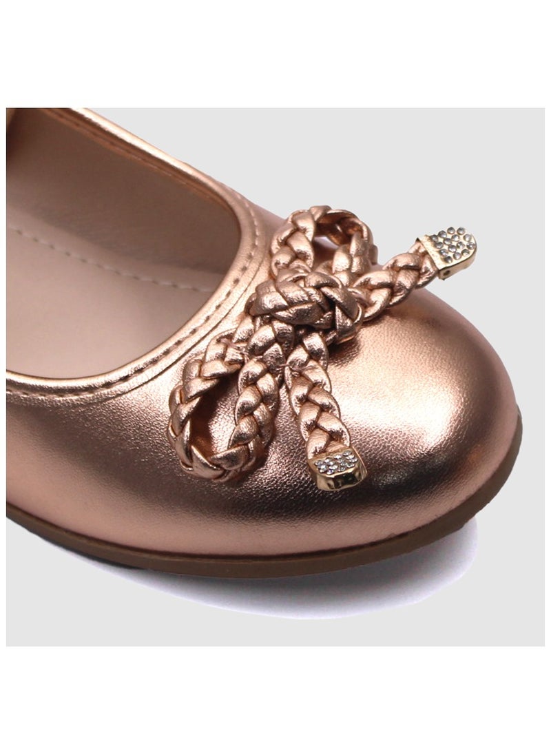 D' Daniela - Metallic Braided Bow Flats