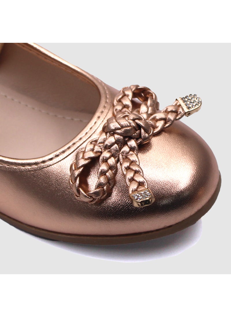 D' Daniela - Metallic Braided Bow Flats
