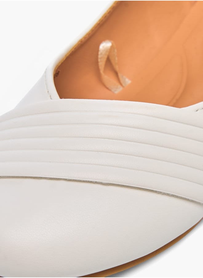 Girls Solid Slip-On Ballerina Shoes