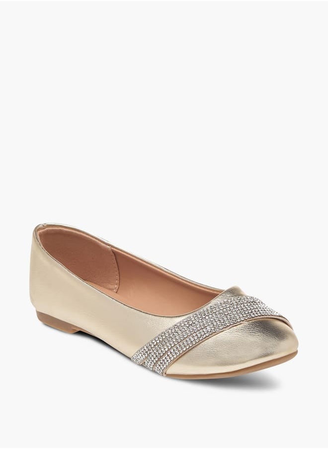 Girls Embellished Slip-On Ballerina Shoes Ramadan Collection