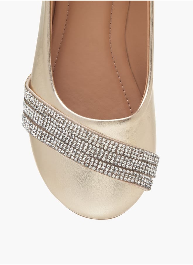 Girls Embellished Slip-On Ballerina Shoes Ramadan Collection
