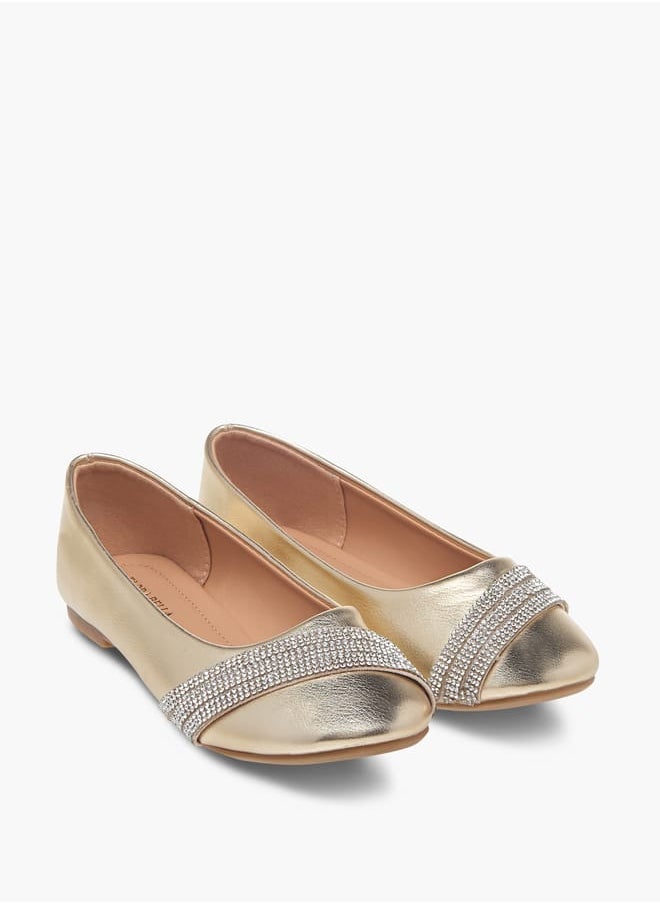 Girls Embellished Slip-On Ballerina Shoes Ramadan Collection