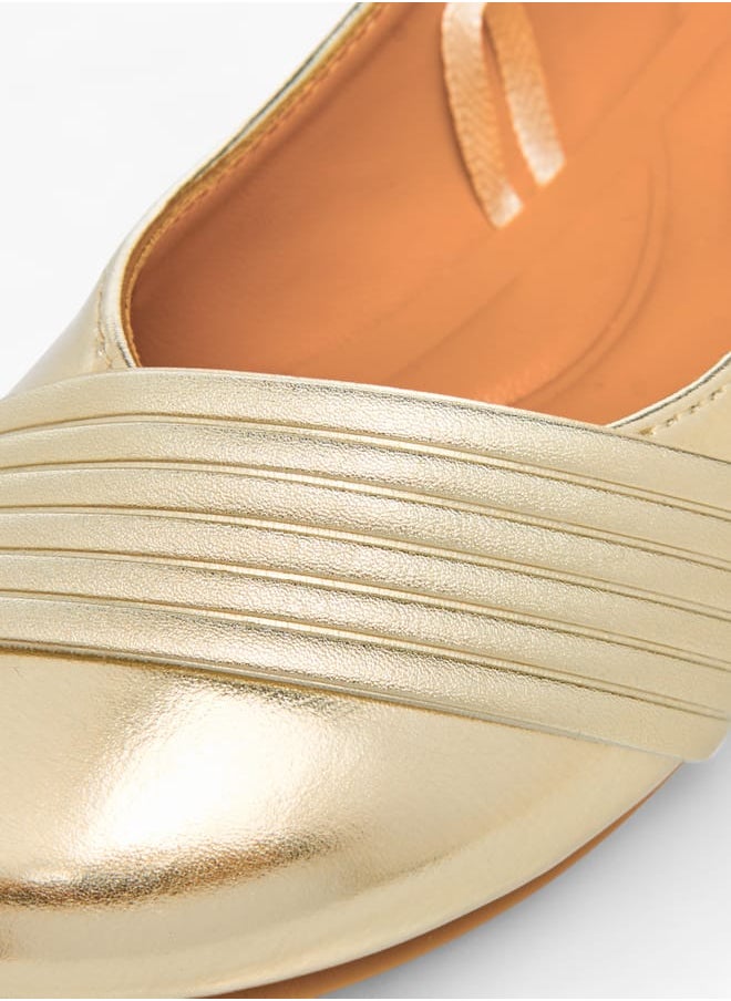 Girls Solid Slip-On Ballerina Shoes