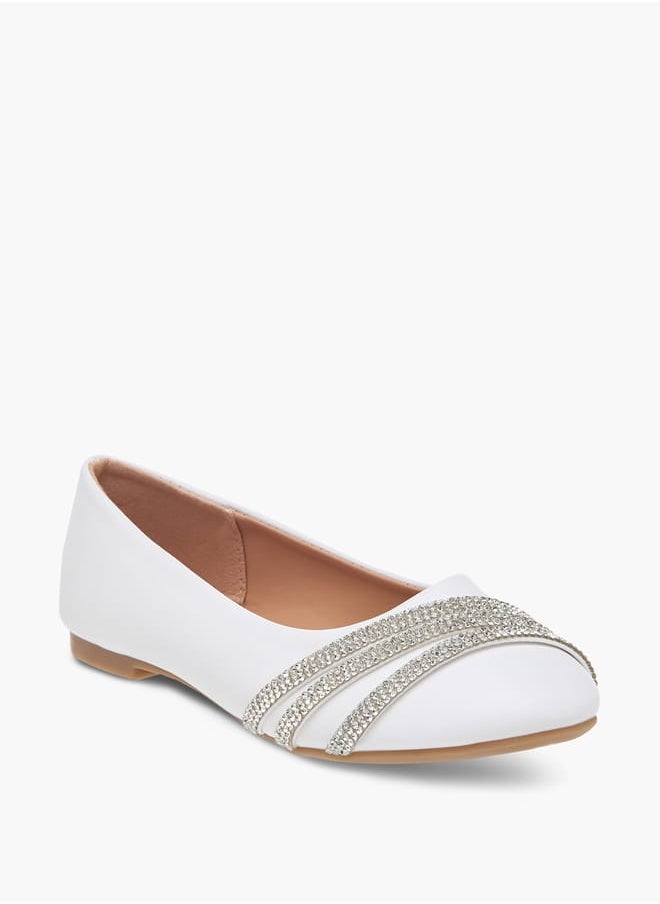 Girls Embellished Slip-On Ballerina Shoes Ramadan Collection