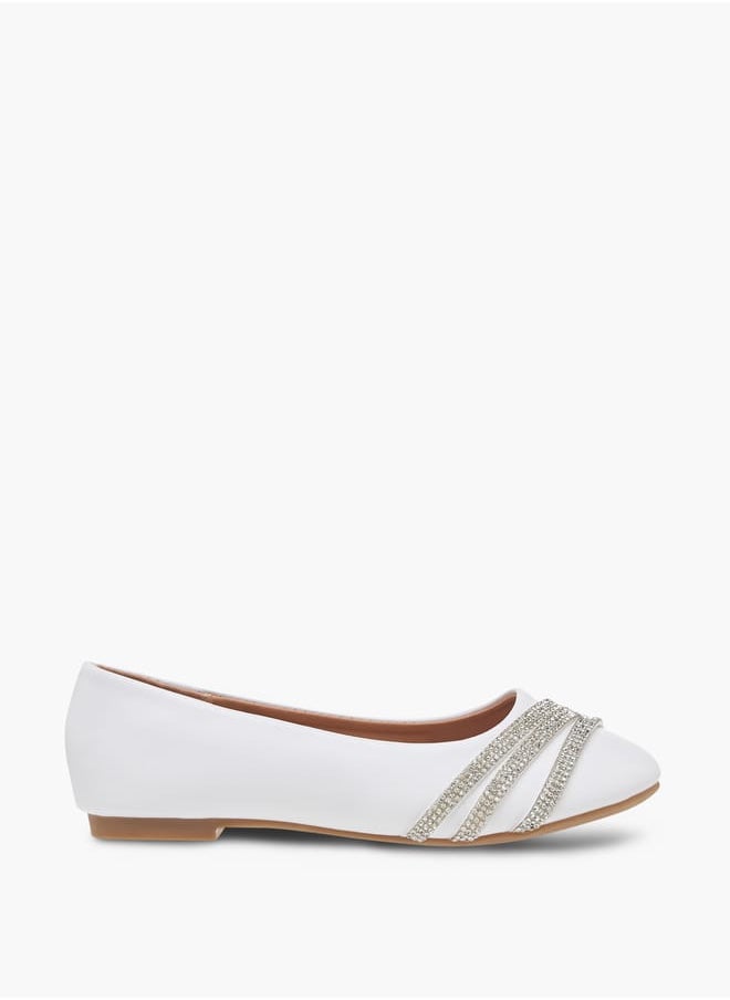 Girls Embellished Slip-On Ballerina Shoes Ramadan Collection