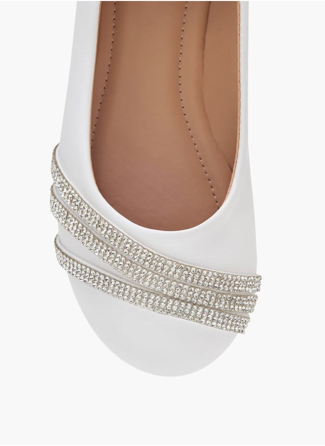 Girls Embellished Slip-On Ballerina Shoes Ramadan Collection